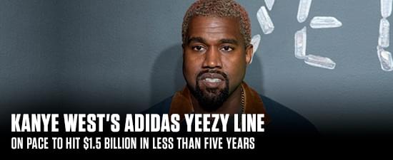 Kanye West’s Adidas Yeezy Line On Pace To Hit $1.5 Billion In Less Than Five Years