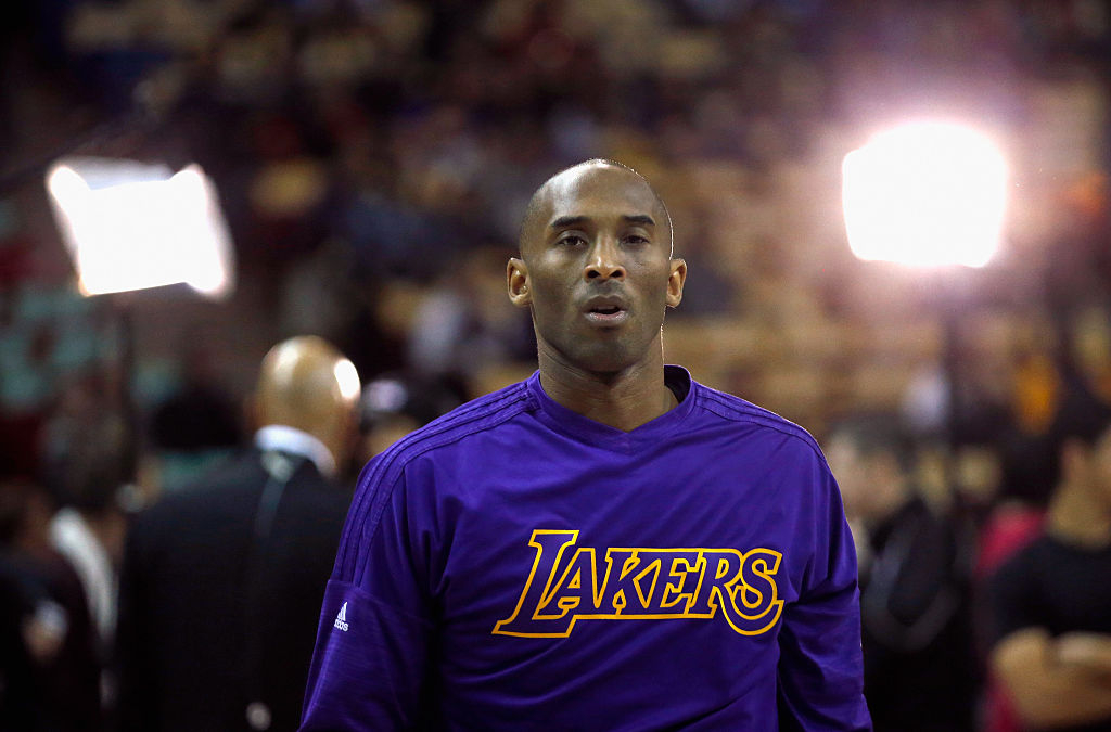 Piece Of Staples Center Court Kobe Bryant Signed During Final Game Being Auctioned Off