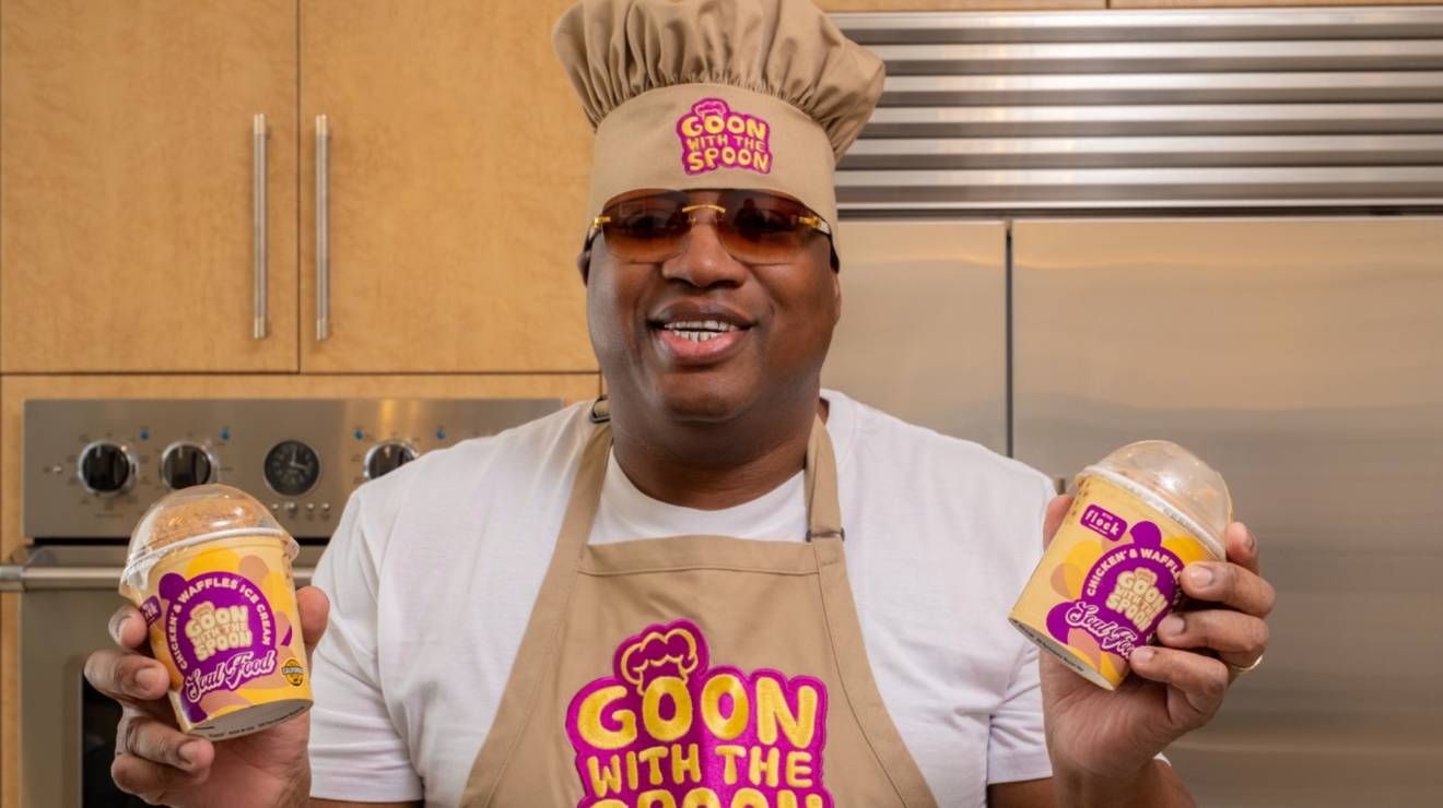 E40 DROPS NEW SOUL FOOD ICE CREAM BRAND WITH CHICKEN & WAFFLES FLAVOR