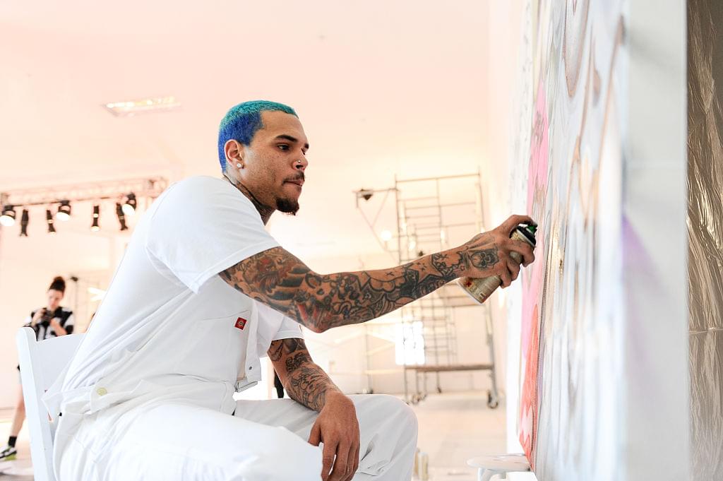 Chris Brown’s Andy Warhol Collab Painting Going For $500k