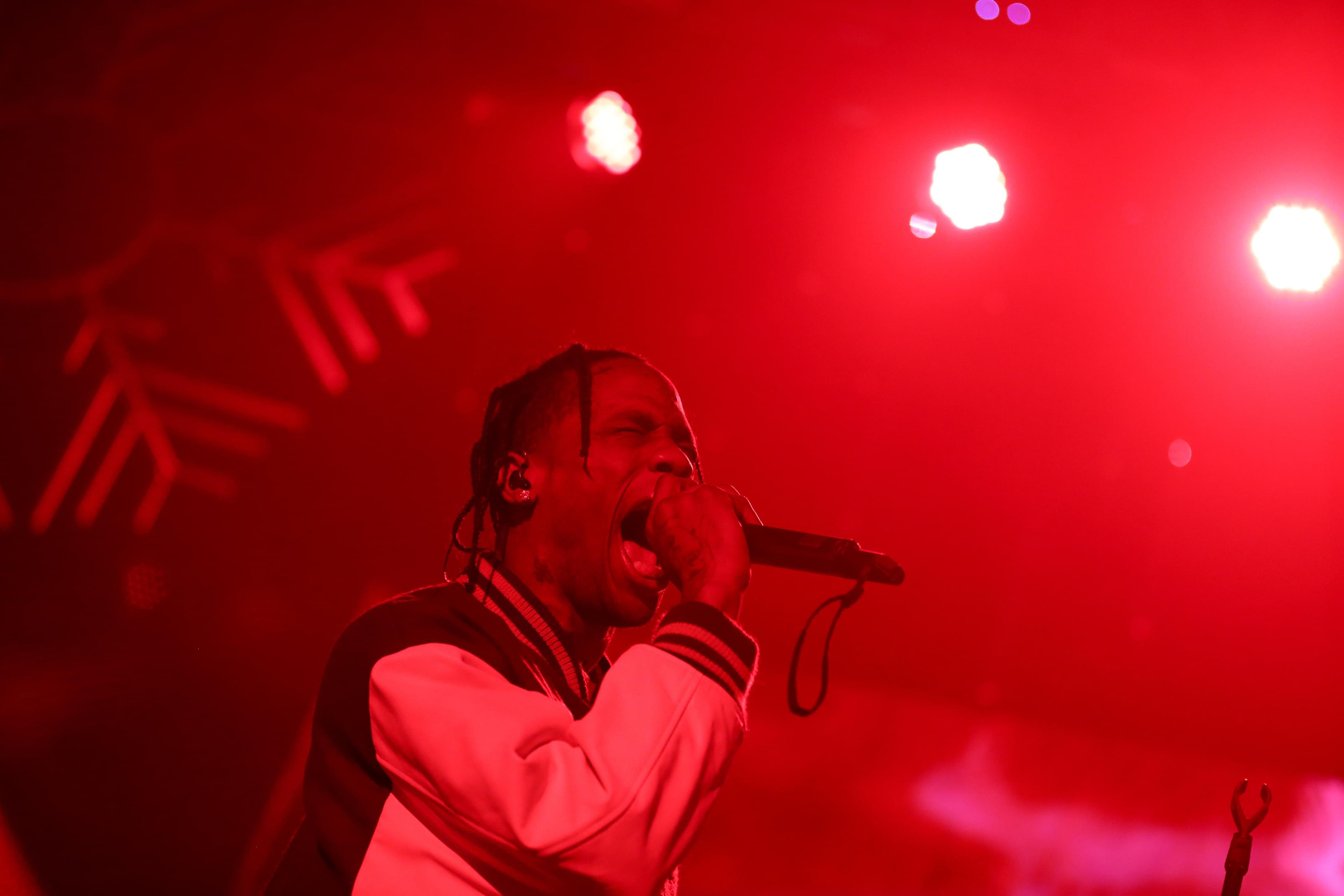 Travi$ Scott Gifts Cali Christmas 6X Platinum Plaque + Brings Out Trippie Redd During Show