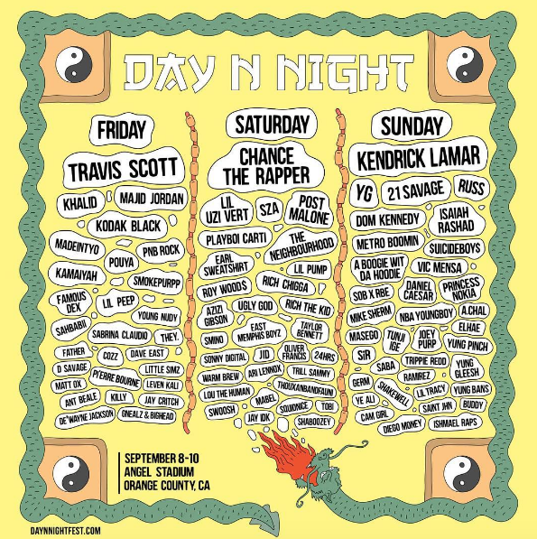 Day N Night Single Day Lineups Announced