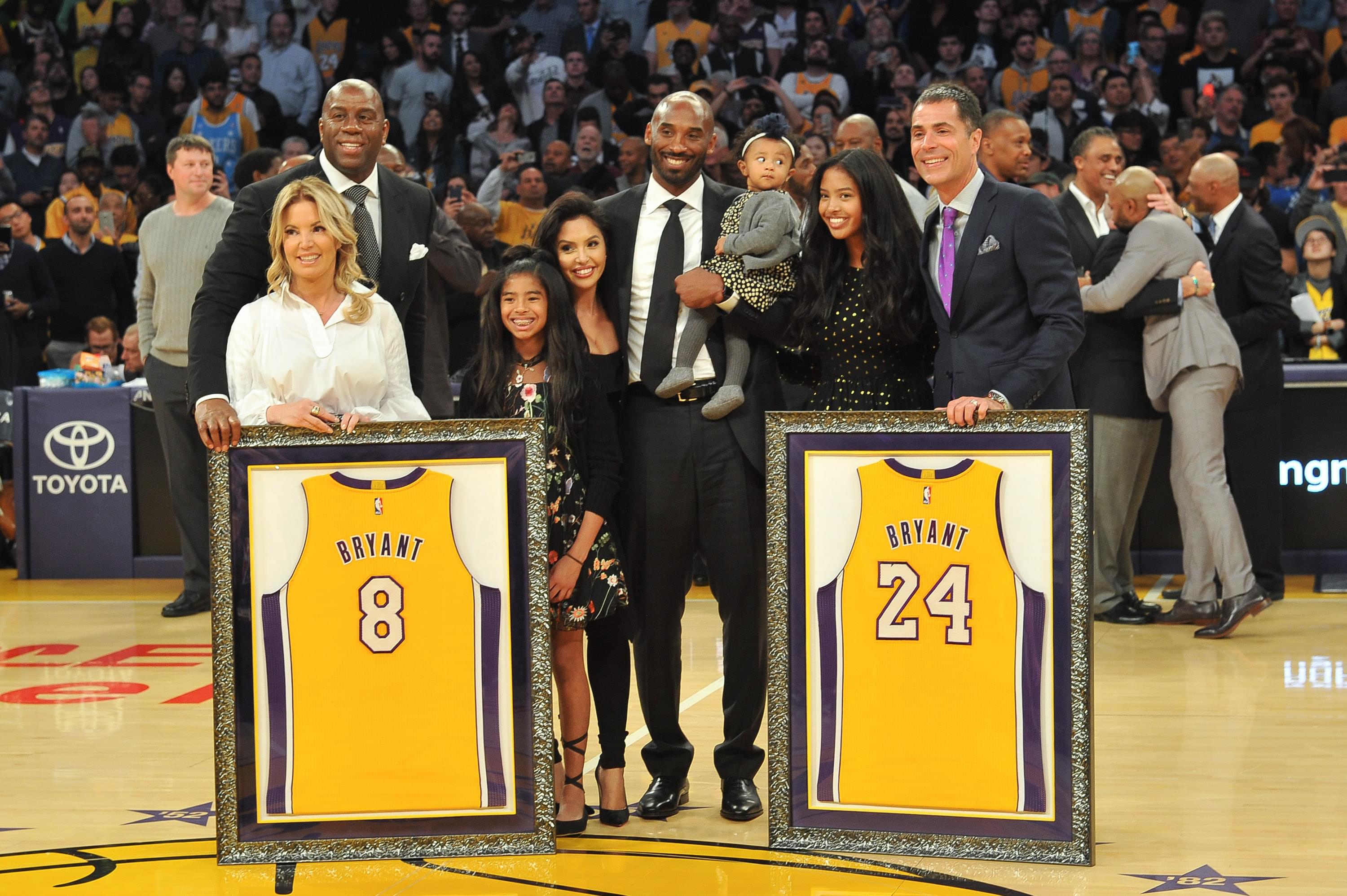 Kobe Bryant Makes History Getting Both Of His Jersey Numbers Retired