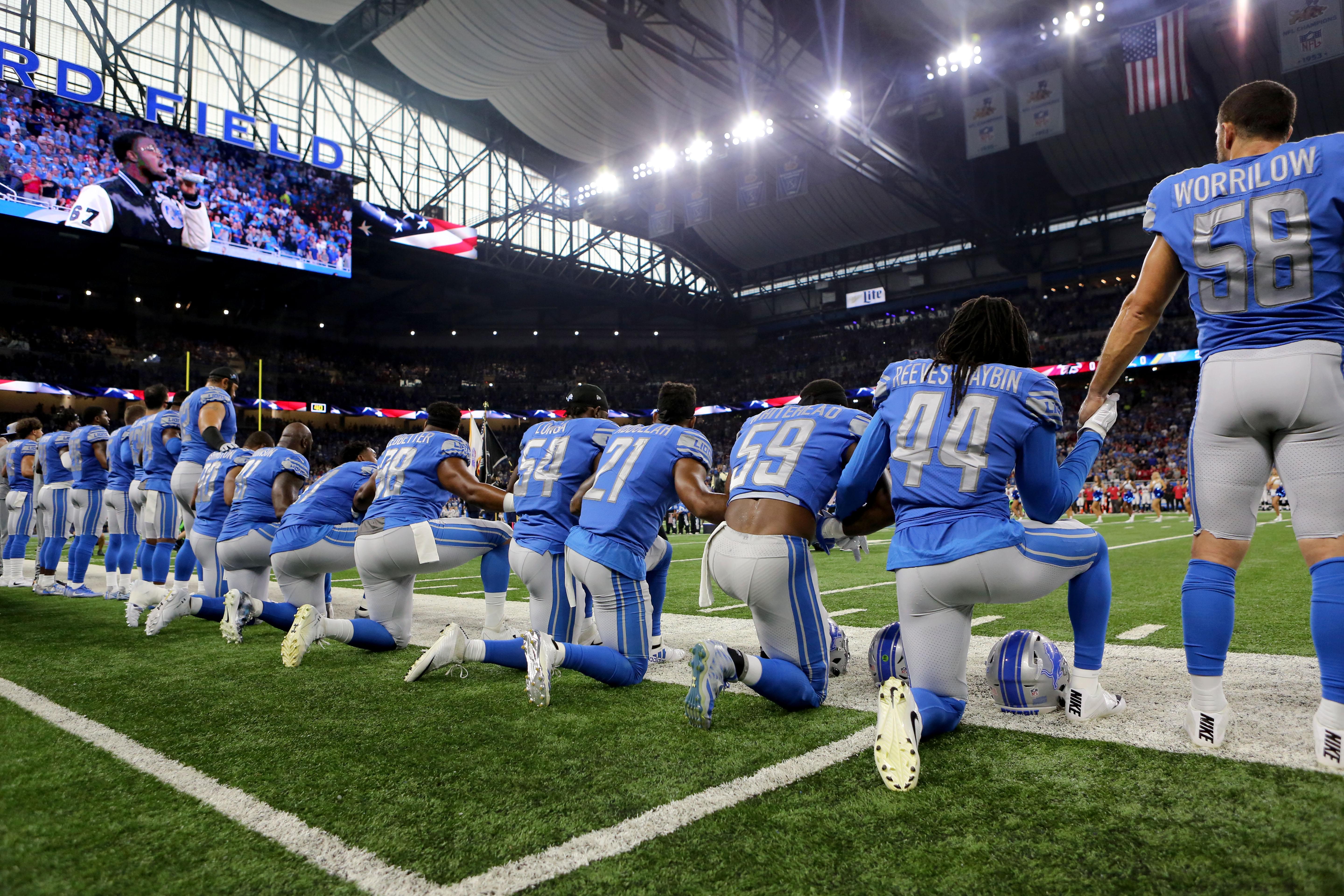NFL Players Kneel In Protest During Sunday Night Football [WATCH]