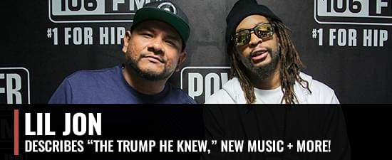 Lil Jon Describes “The Trump He Knew,” Favorite Studio Moment With Ice Cube & More!