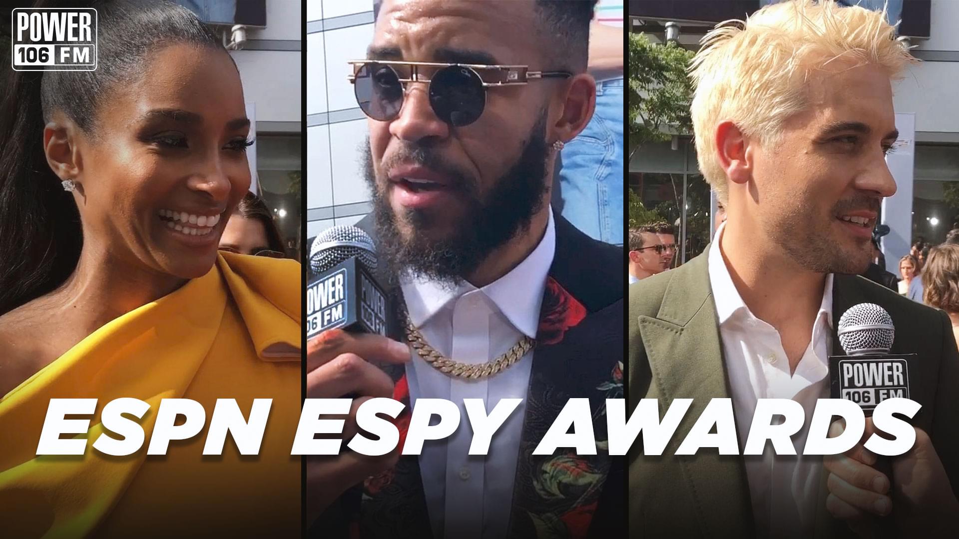 Jeff G Took Over The Espy Awards Red Carpet With G-Eazy, Ciara, JaVale McGee + MORE! [WATCH]