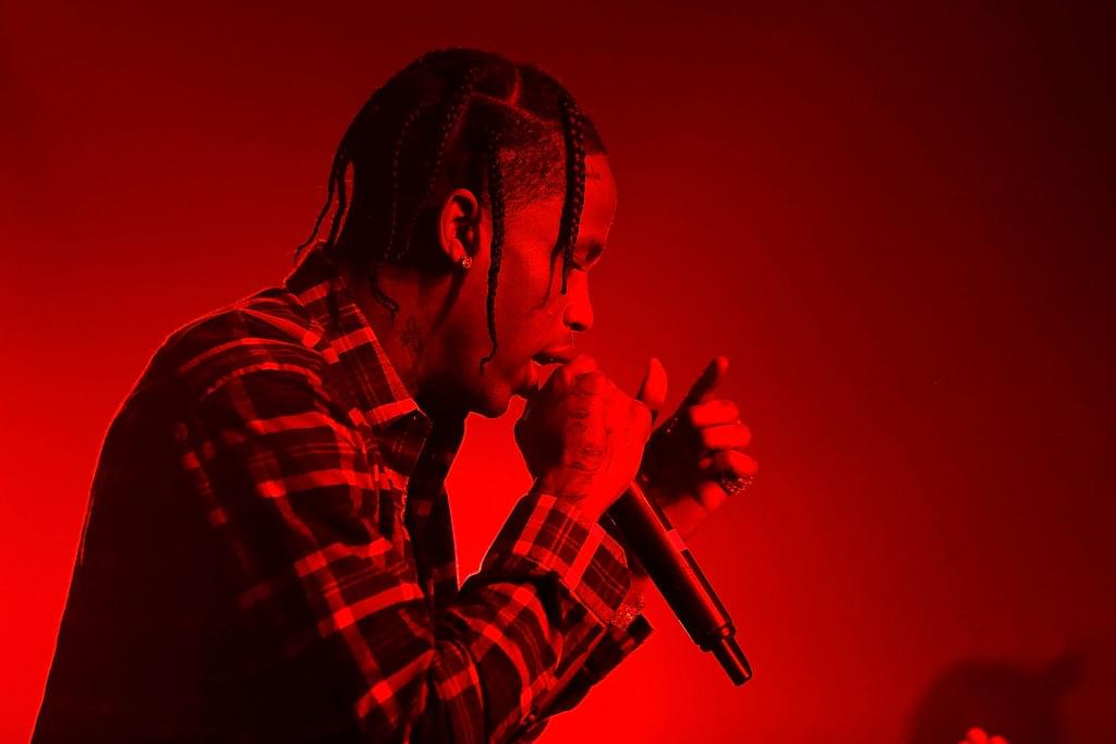 Massive Travis Scott Head Display Above Amoeba Records