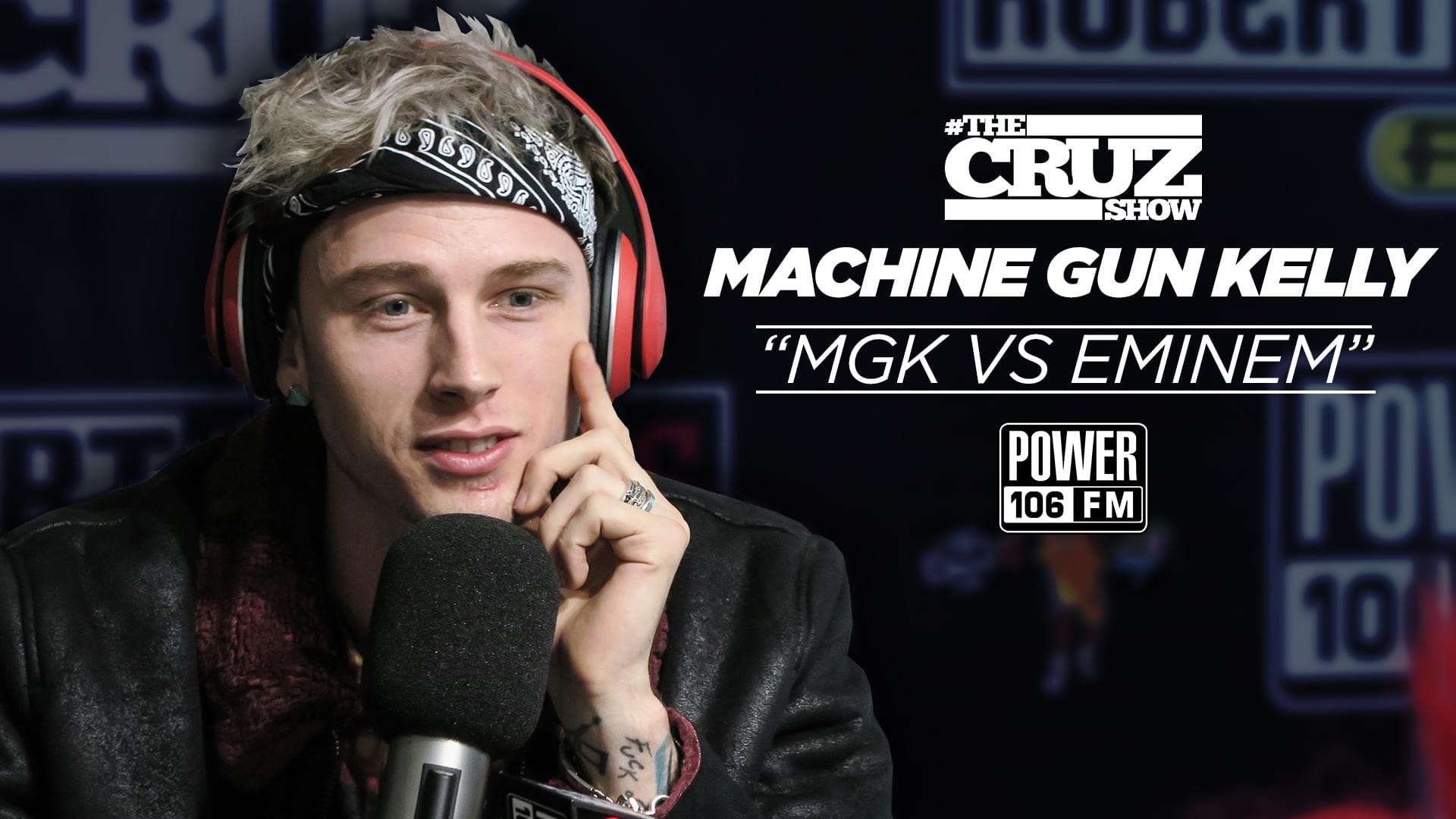 Cruz Show Says MGK Has A Shot In Eminem Beef But Can’t Go Bar-For-Bar W/’Kamikaze’ Rapper [LISTEN]
