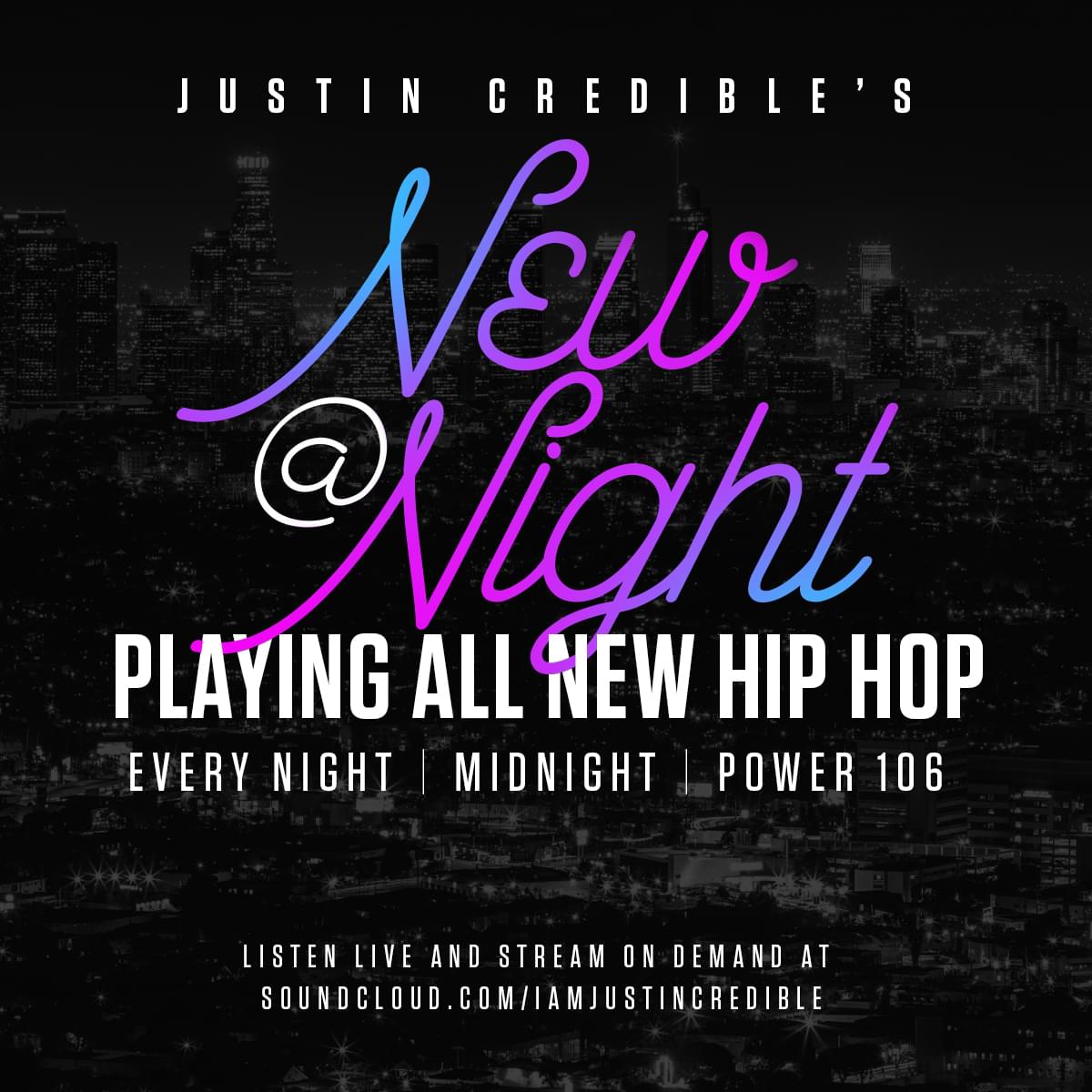 Justin Credible’s “New At Night” 11.02.18 [LISTEN]
