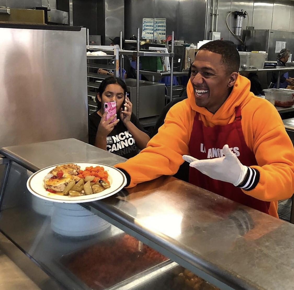 Nick Cannon Mornings Serves at the LA Mission