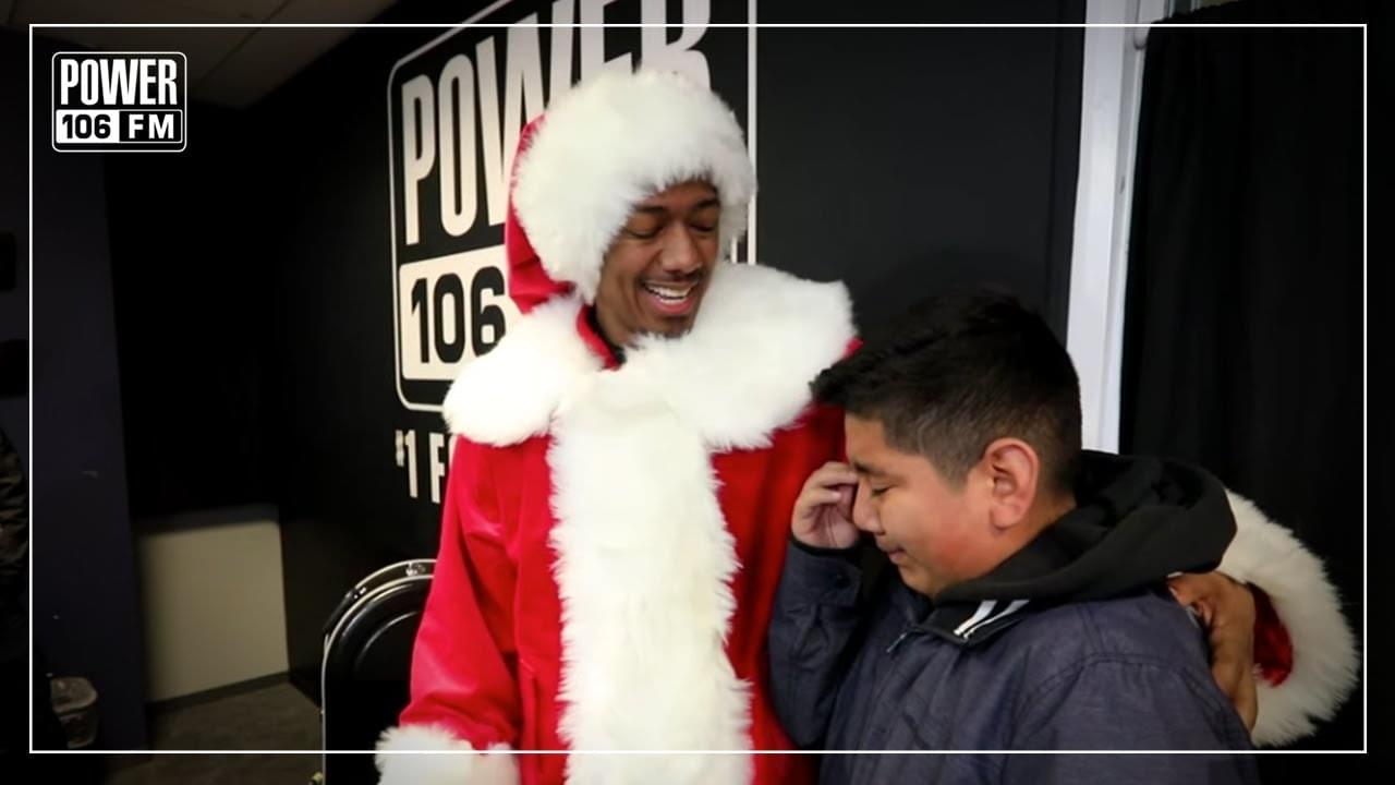 Nick Cannon Blessed 12-Year-Old Brandon With His Own Tuba For The Holidays