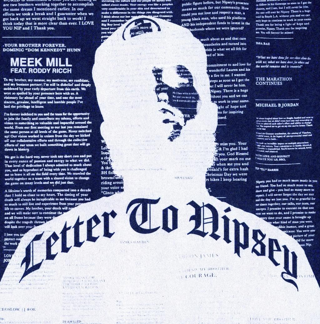 Meek Mill & Roddy Ricch Drop Tribute Track To Nipsey Hussle, “Letter To Nipsey”