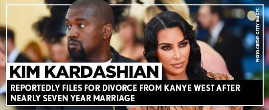 Kim Kardashian Reportedly Files For Divorce From Kanye West After Nearly Seven Year Marriage