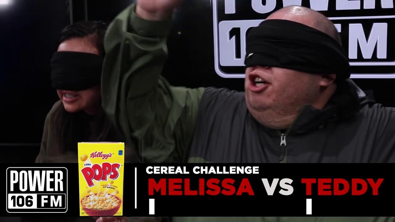 Teddy Mora & Melissa Rios Take On A Blindfolded Cereal Challenge For International Cereal Day