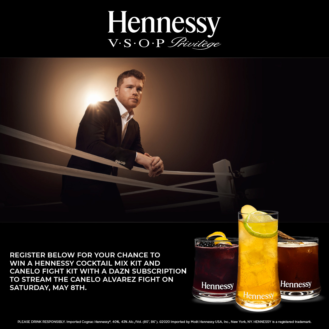 Win A Hennessy Cocktail Mix Kit and Canelo Fight Kit!!
