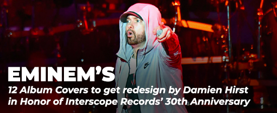 Damien Hirst to Redesign 12 of Eminem’s Album Covers in Honor of Interscope Records’ 30th Anniversary