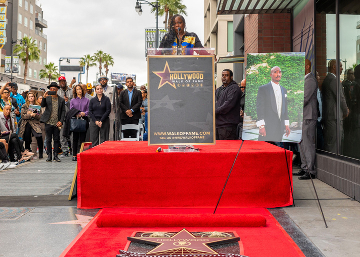 Tupac Shakur Receives A Star On The Hollywood Walk Of Fame!