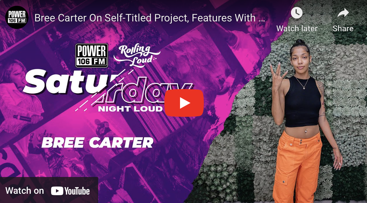 Bree Carter On Self-Titled Project, Features With RJ & G-Eazy + West Coast Sound!