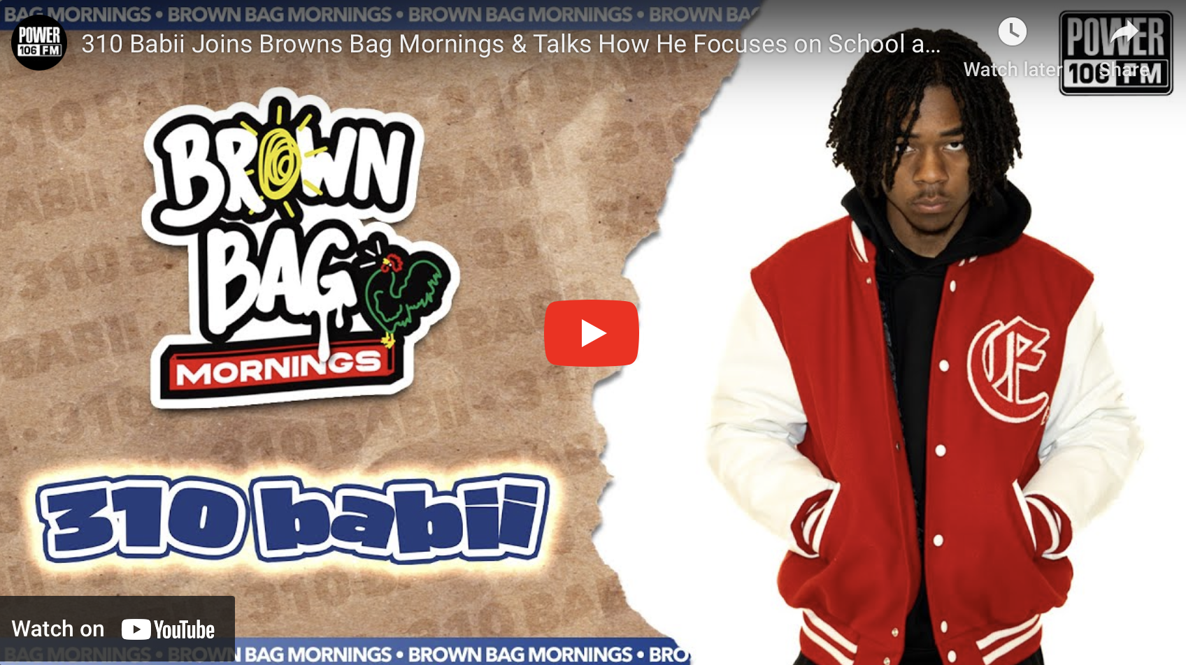 310 Babii Joins Browns Bag Mornings & Talks How He Focuses on School and Performs Soak City Live!