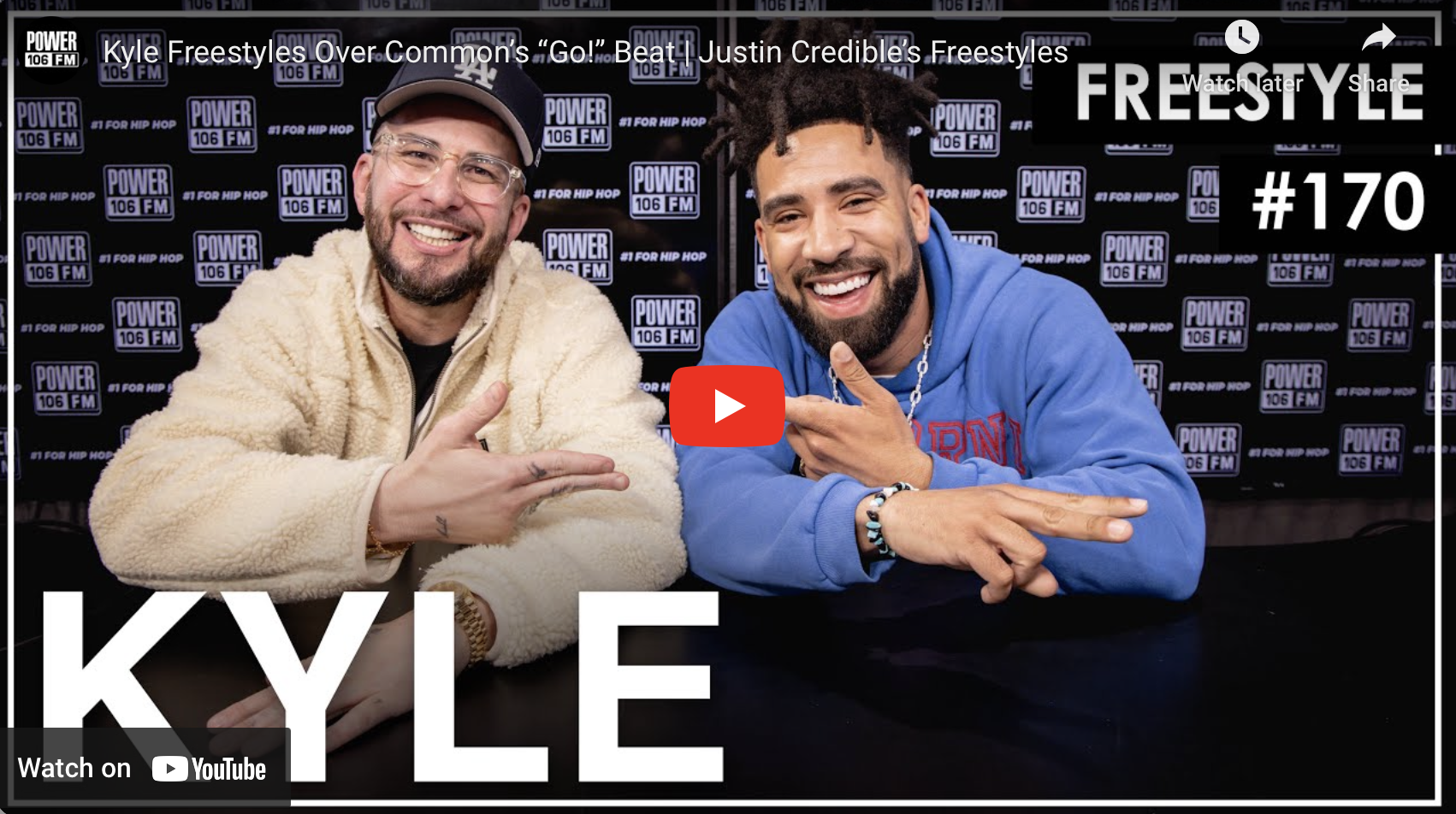 Kyle Freestyles Over Common’s “Go!” Beat | Justin Credible’s Freestyles