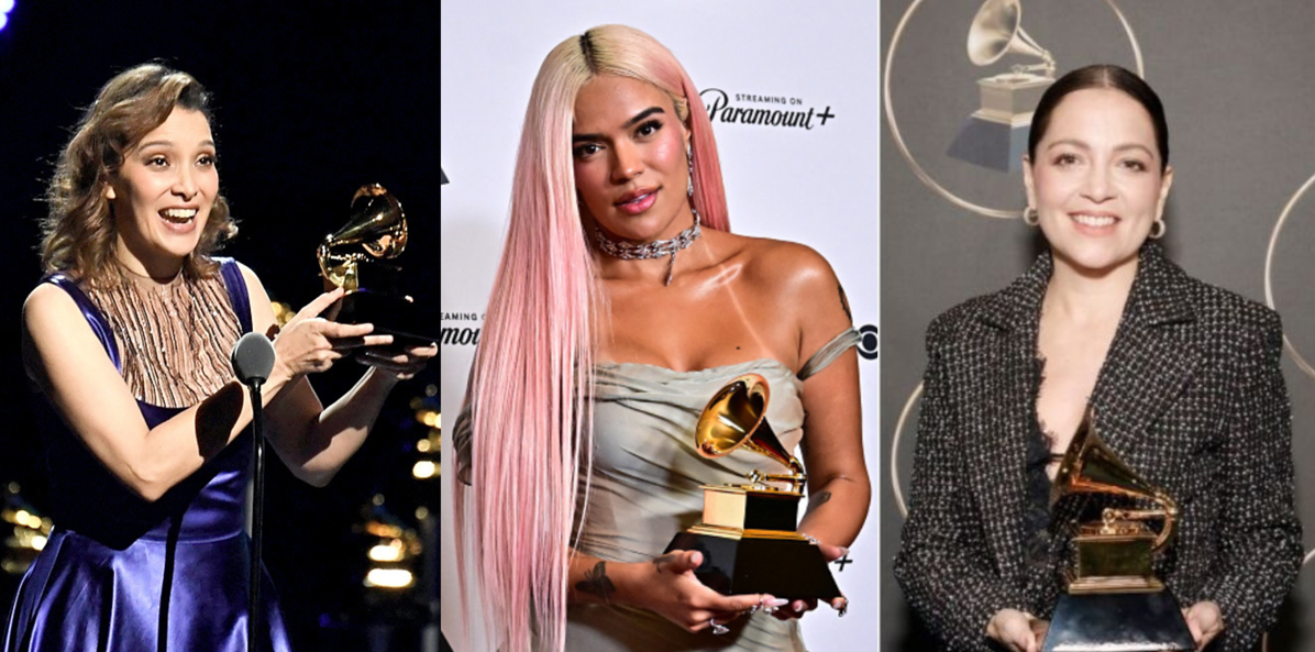 Karol G, Natalia Lafourcade y Gaby Moreno, las 3 Latinas que dominaron en los Premios Grammy 2024