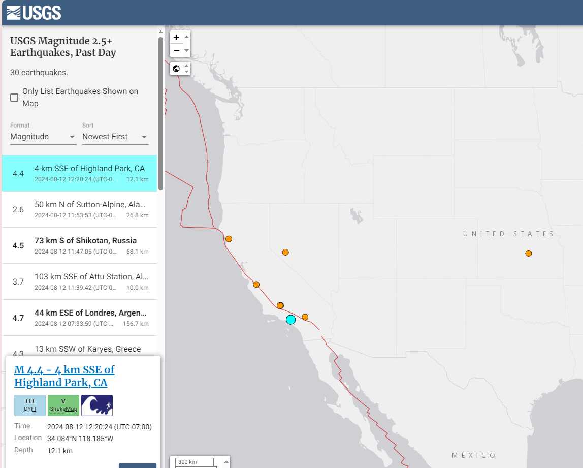 Un sismo sacude la ciudad de Los Ángeles