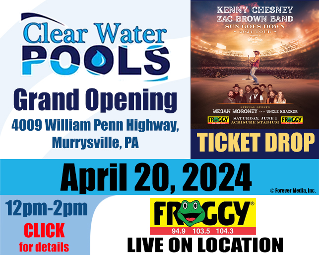 Froggy’s Kenny Chesney Ticket Drop at Clearwater Pools