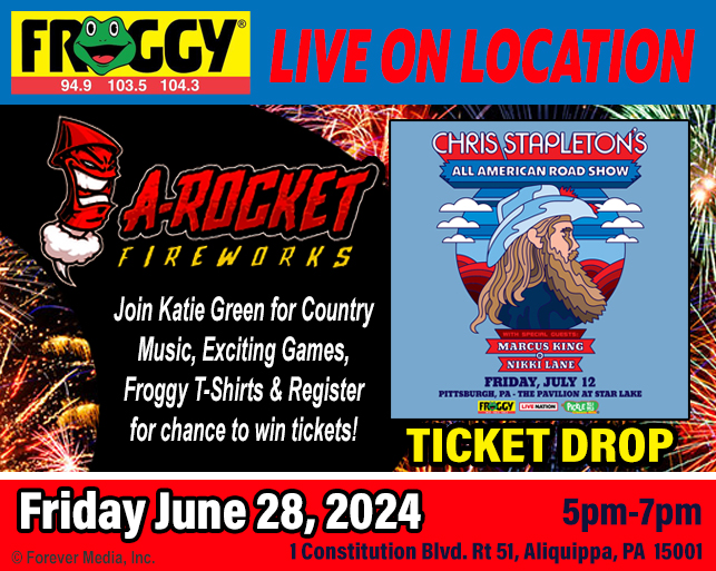 Froggy’s Chris Stapleton Ticket Drop @ A-Rocket Fireworks