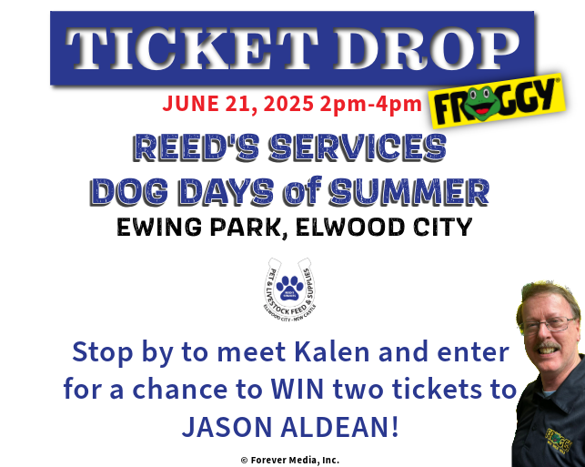Froggy Ticket Drop- With Kalen – During Reeds Dog Days of Summer
