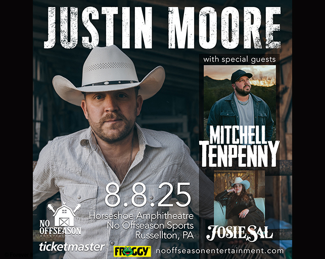 Justin Moore in concert on 8.8.25