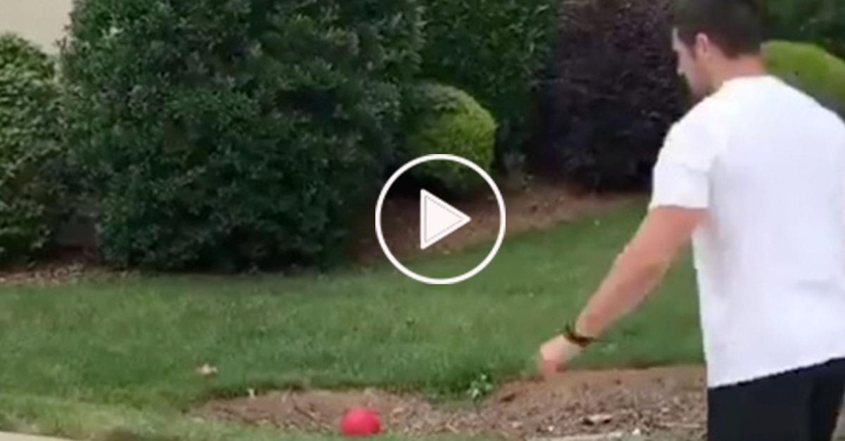 Watch: Panther’s Gano Spoils Family Kickball Game