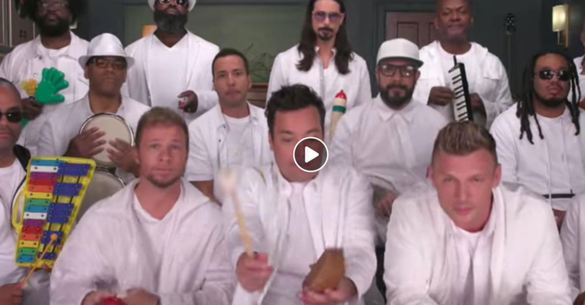 Watch: Backstreet Boys perform “I Want it That Way” on Classroom Instruments