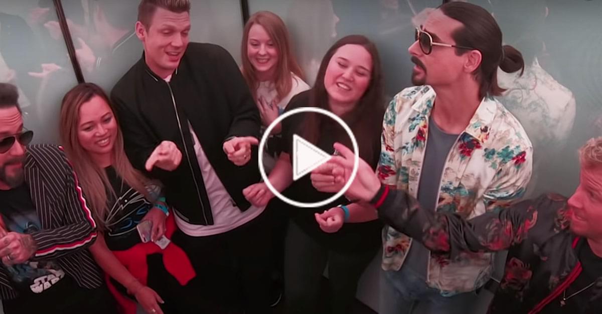 Watch: Backstreet Boys Surprise Fans in an Elevator