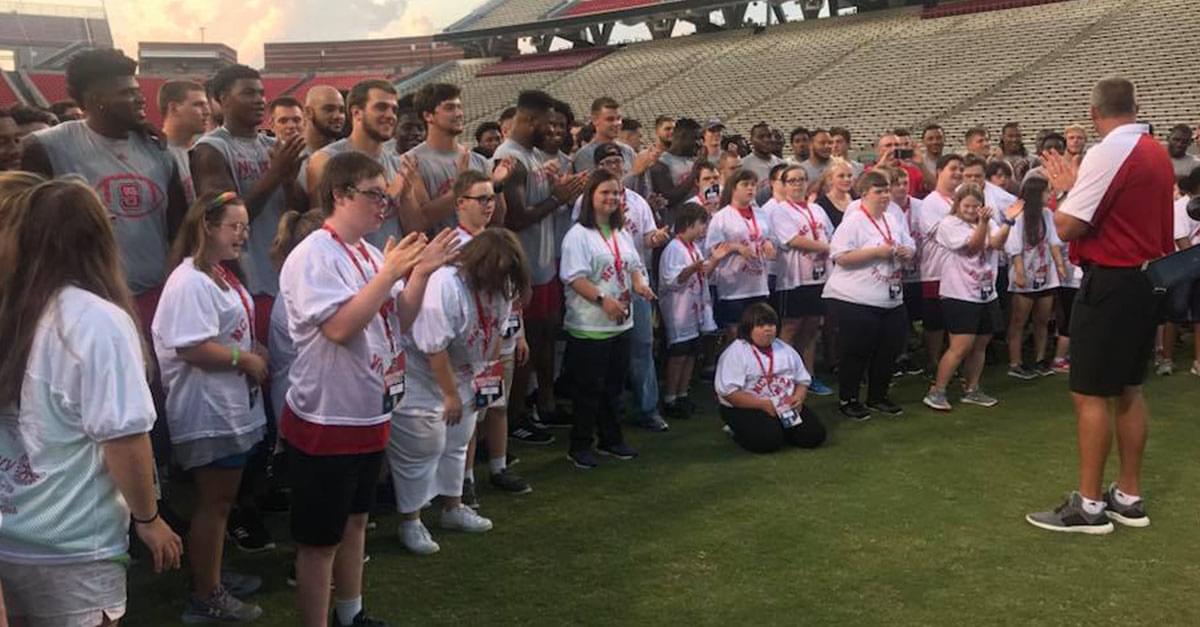Wolfpack Gets Help from Players with Down Syndrome