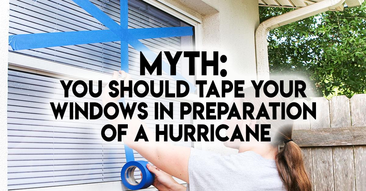 Prepping for Florence: Don’t Tape Your Windows!