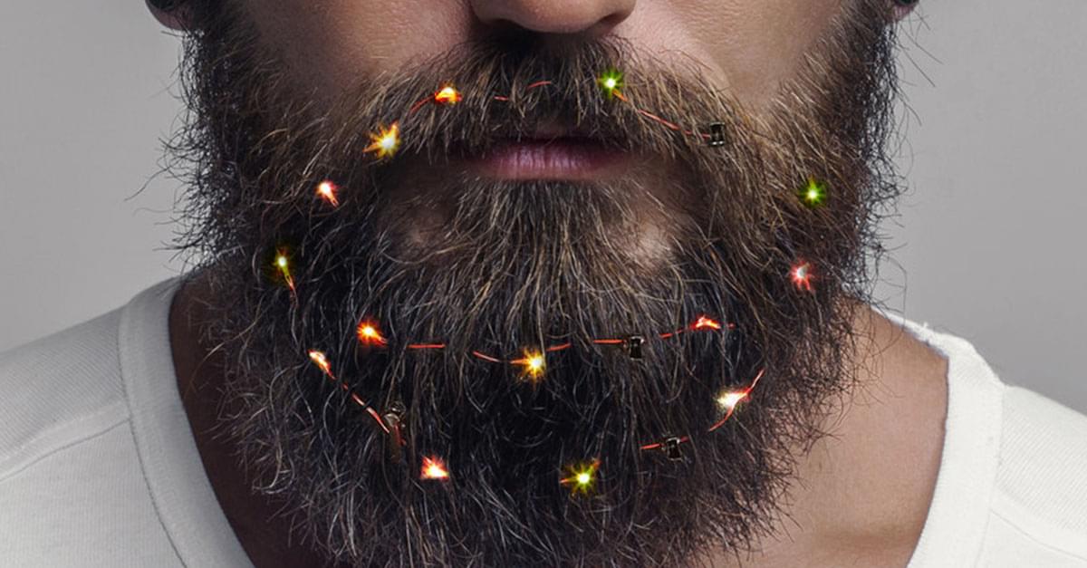 You Can Now Decorate Your Beard with Christmas Fairy Lights