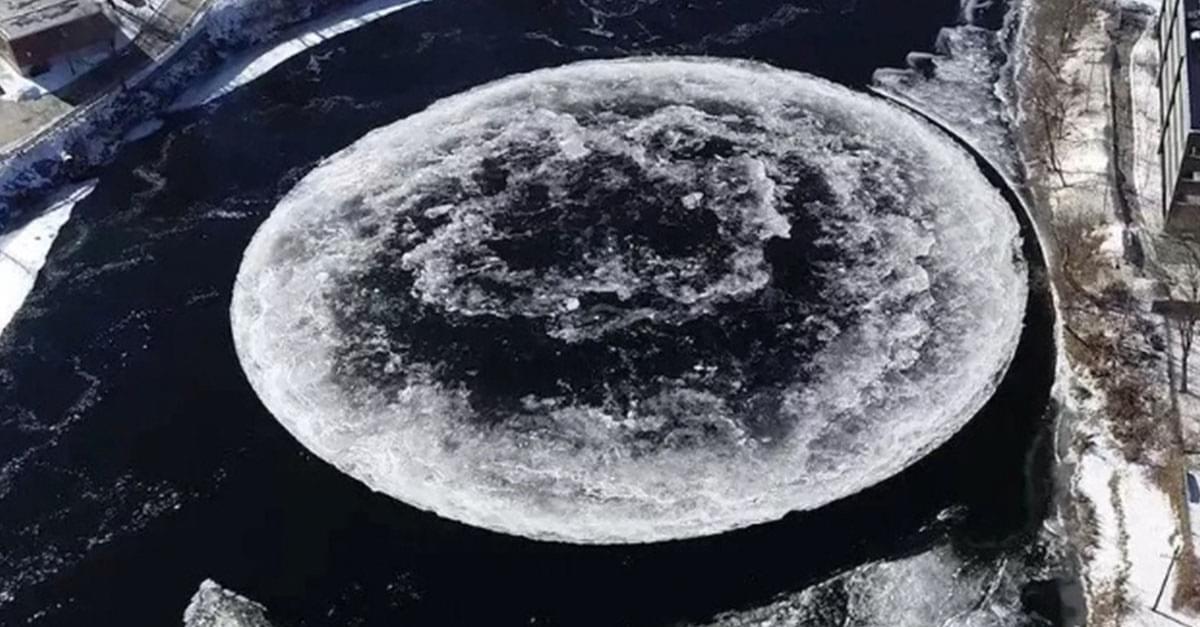Is That the Moon? Nope, That’s Spinning Ice!