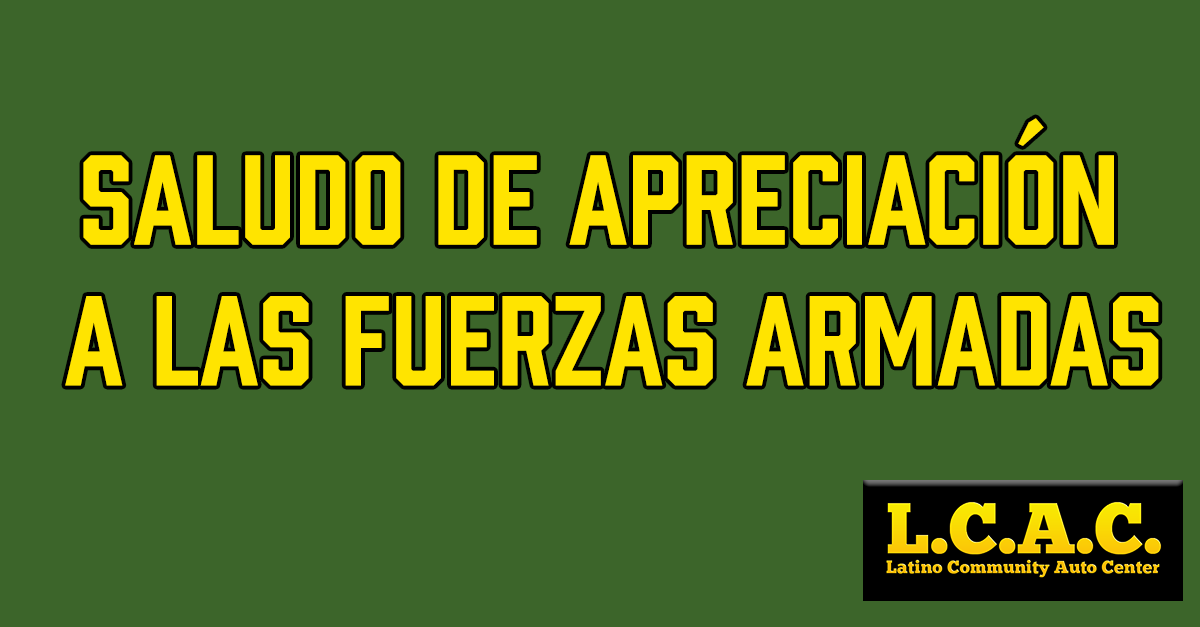 Saludo de apreciación a las fuerzas armadas: Lunes 17