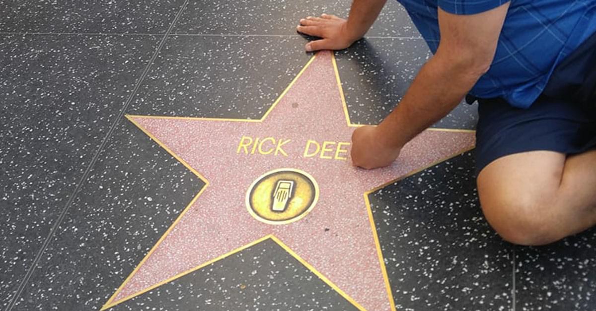 Rick Dee got a star on the Hollywood Walk of Fame!