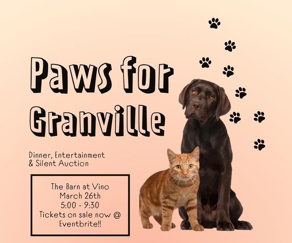 Paws for Granville: Silent Auction and Dinner