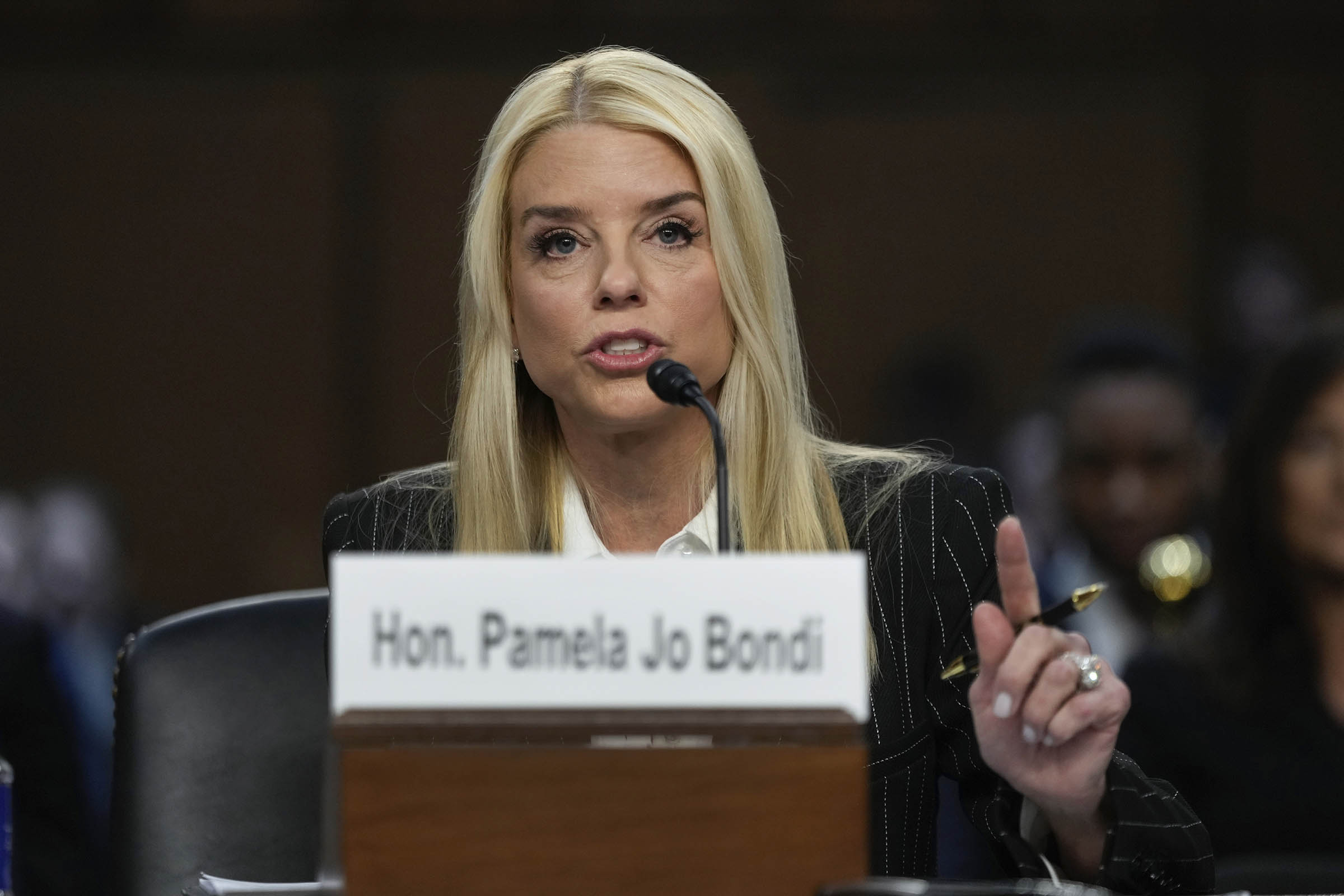 Pam Bondi dodges questions on Epstein and Bongino amid Justice Department turmoil