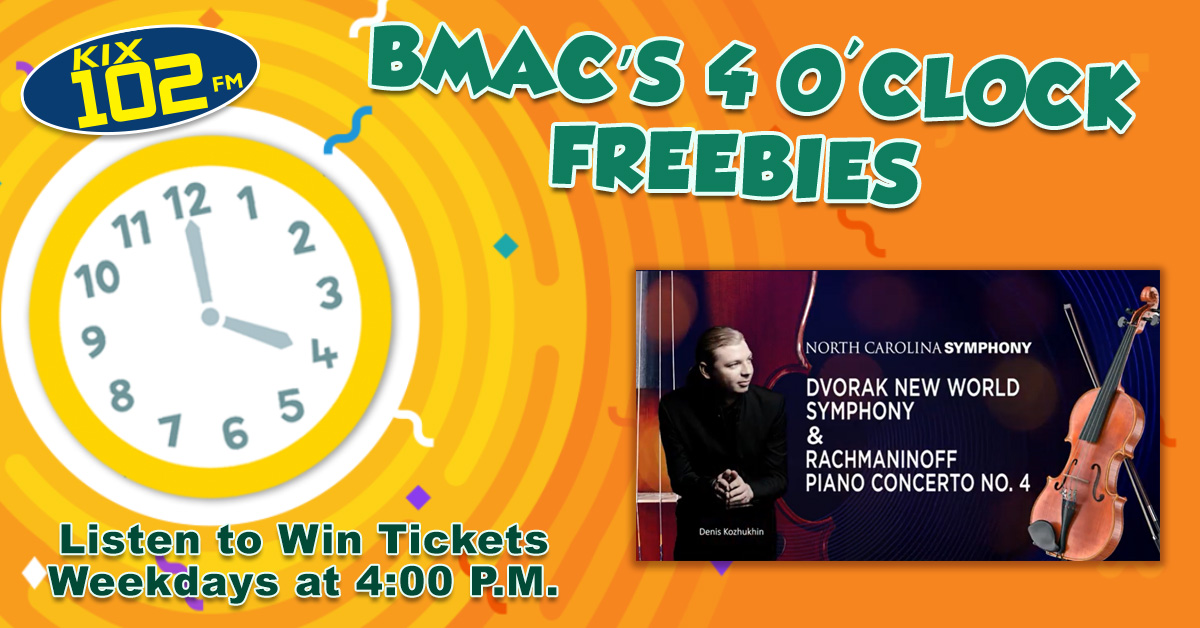 BMAC’s Four O’Clock Freebies: Win tickets to the NC Symphony’s Dvorak: “From the New World”!