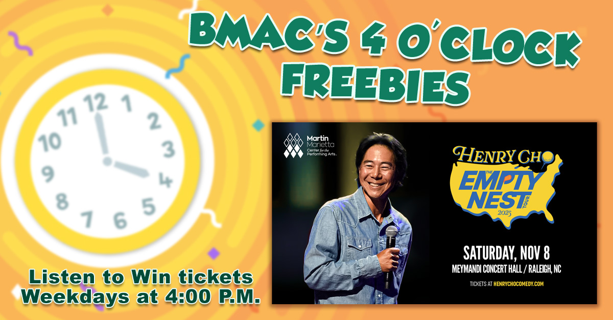 BMAC’s Four O’Clock Freebies: Win tickets to Henry Cho, “The Empty Nest Tour”!