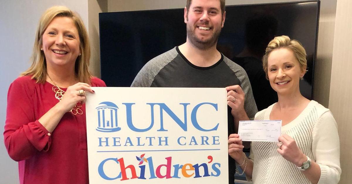 Jud Delivers Donation to UNC Children’s Hospital!
