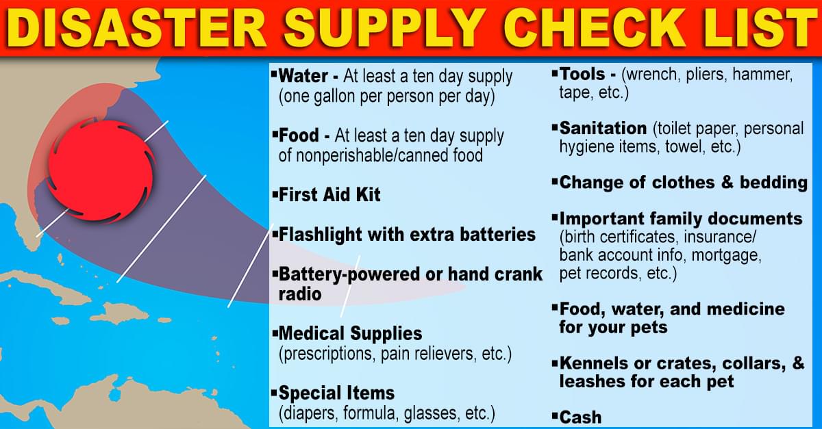 Hurricane Checklist