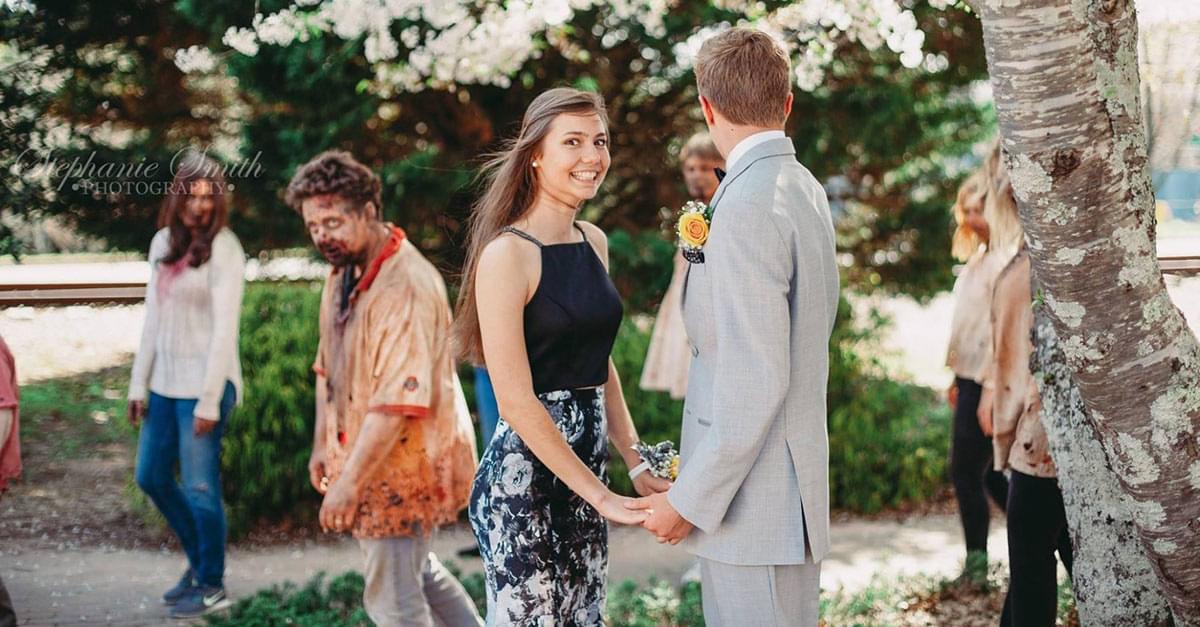 Prom Pics get Photo-Bombed by ‘zombies’