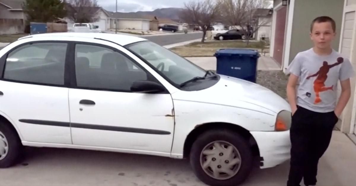 13-year-old Works to Buy his Mother a Car