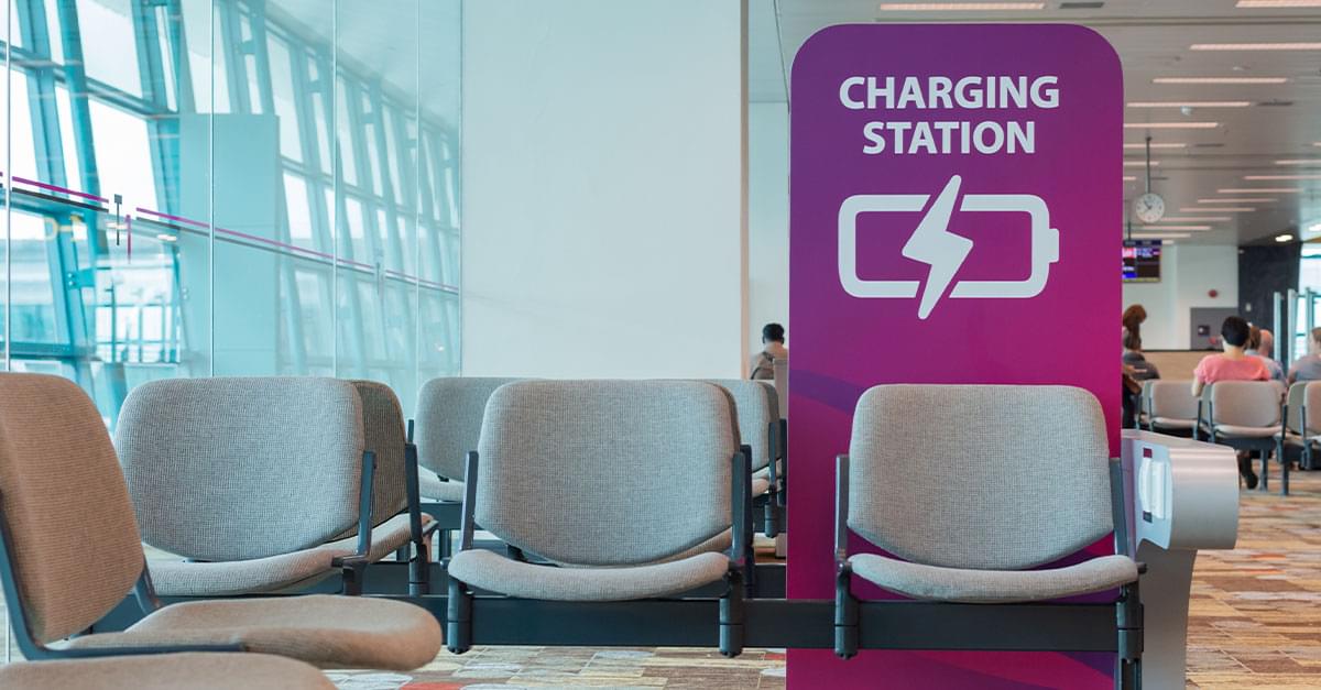 Don’t use phone charging stations at airports!