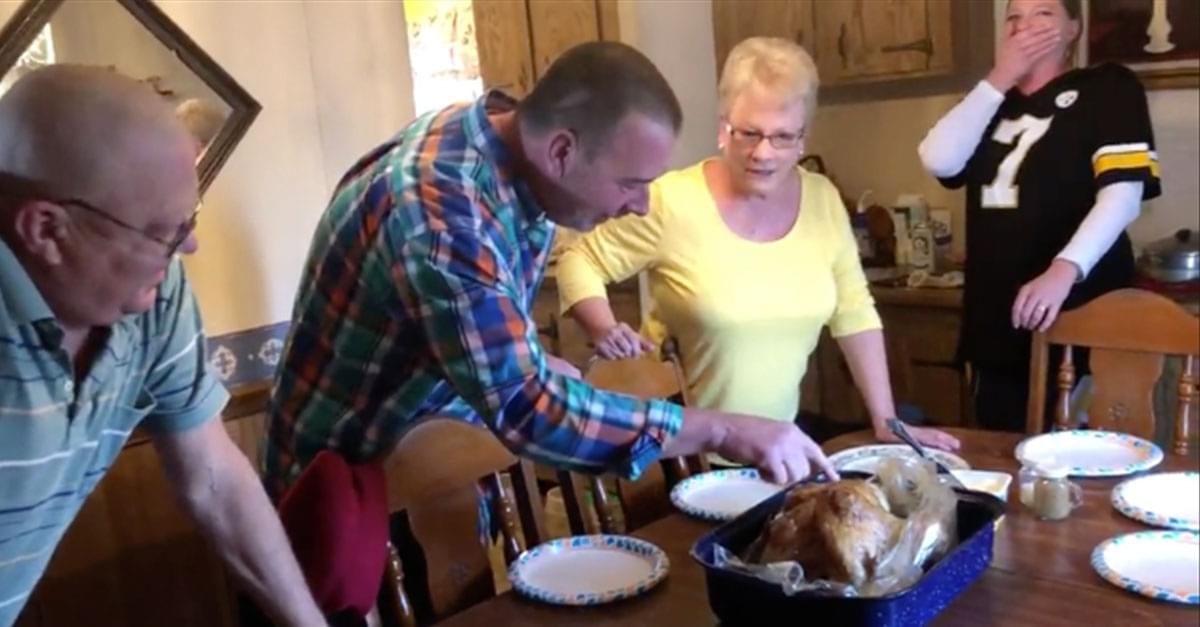 Watch: NC family’s Thanksgiving Prank goes Viral