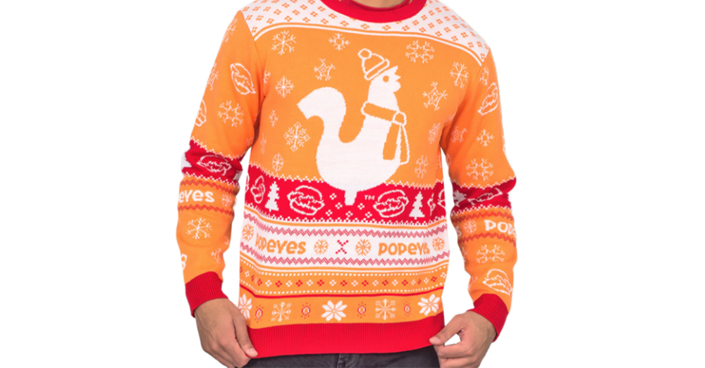 Popeyes Is Selling Christmas Sweaters!